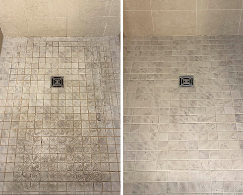 Shower Restored by Our Tile and Grout Cleaners in Yelm, WA