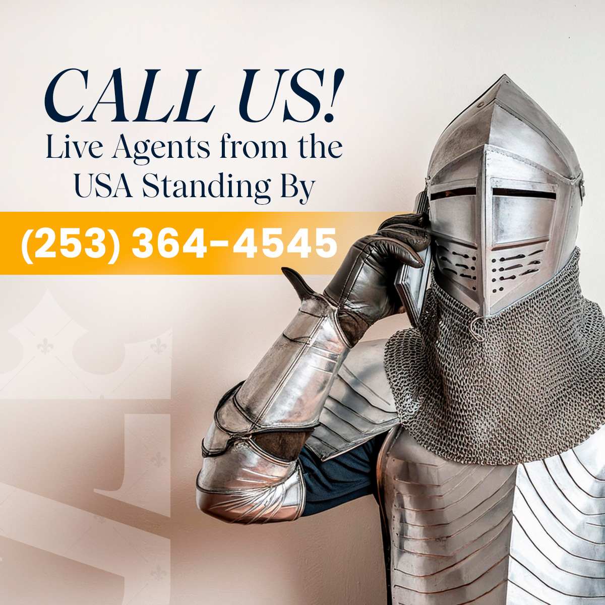 Call Us! Live Agents from the USA Standing By