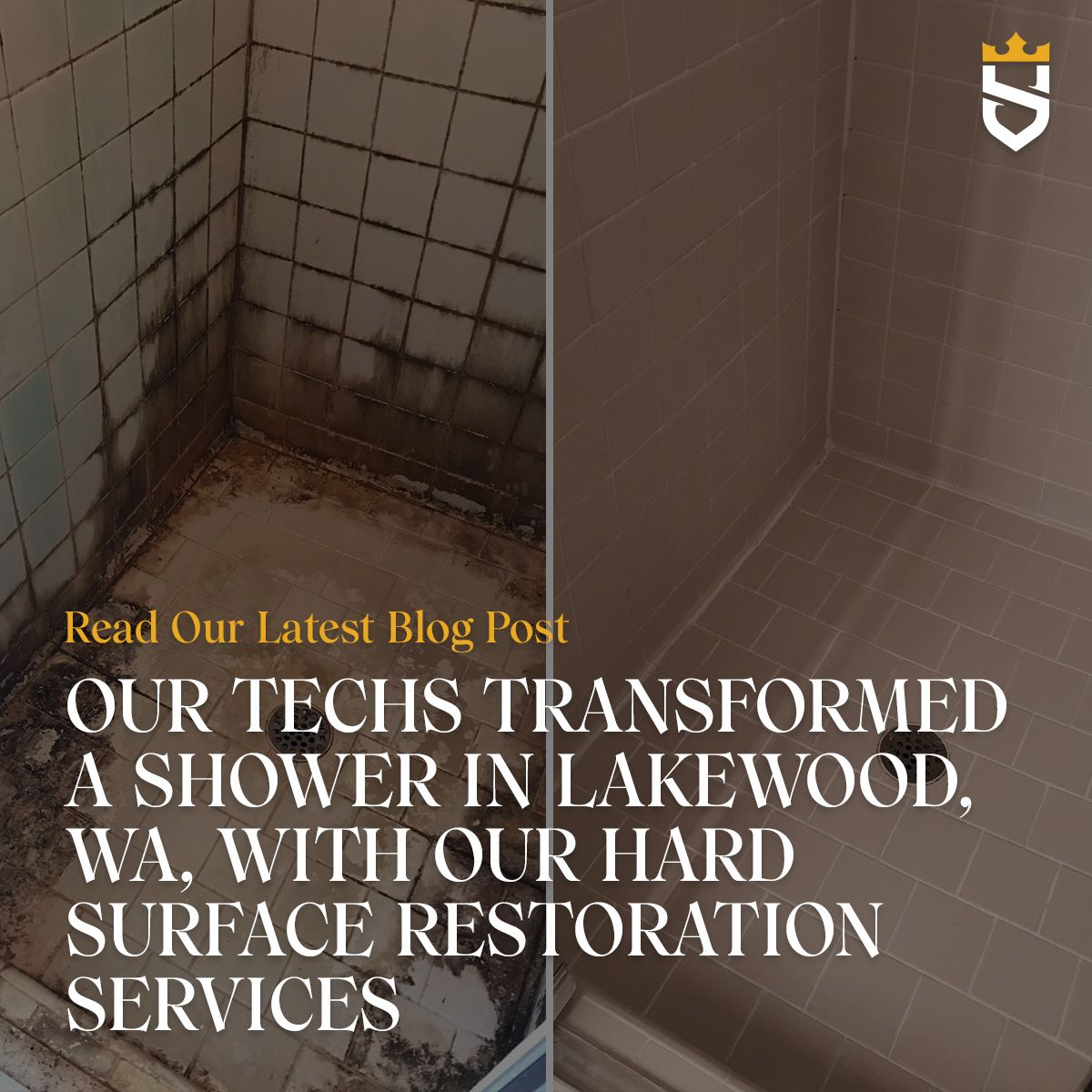 Our Techs Transformed a Shower in Lakewood, WA, With Our Hard Surface Restoration Services